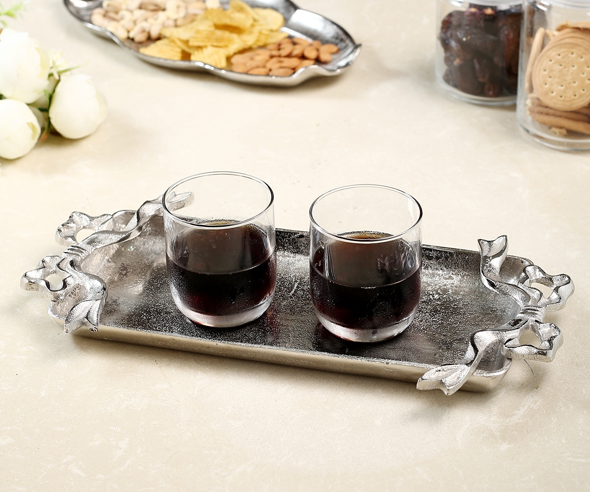 Aluminium bow rectangular tray