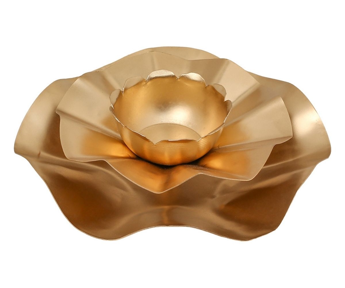 Sacred Om Brass Tealight Stand